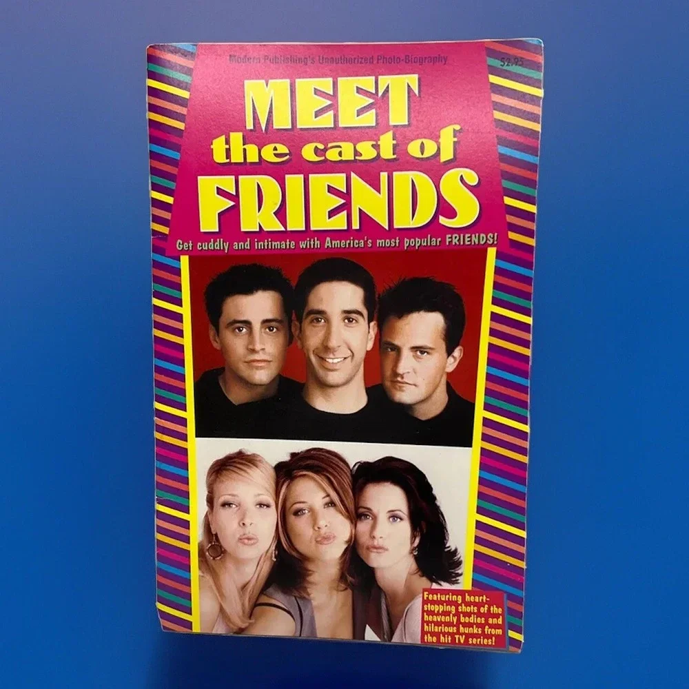 1996 friends Meet the Cast of Friends photo‎ biography RARE modern publishing